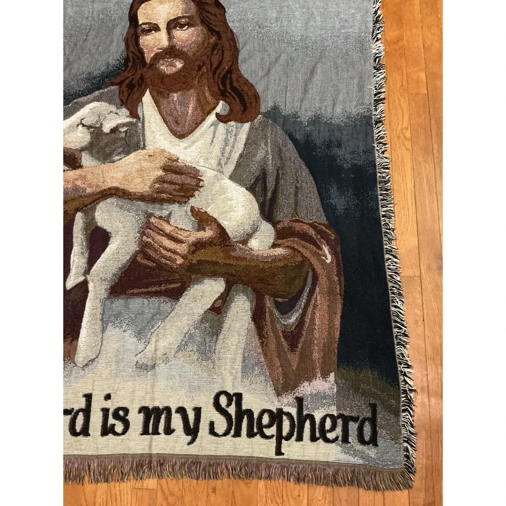 Psalm 23 The Lord Is My Shepherd Tapestry Throw Blanket 59